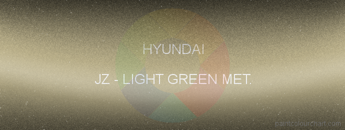 Hyundai paint JZ Light Green Met.