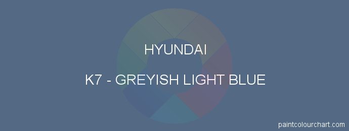 Hyundai paint K7 Greyish Light Blue