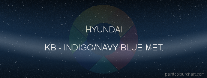 Hyundai paint KB Indigo/navy Blue Met.