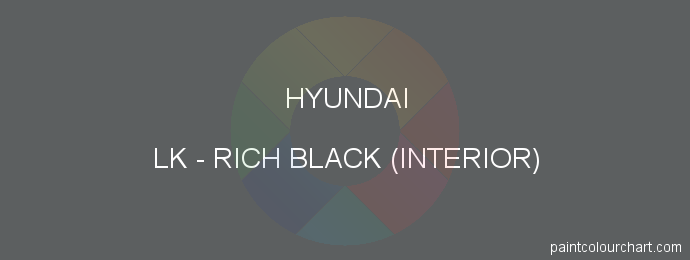Hyundai paint LK Rich Black (interior)