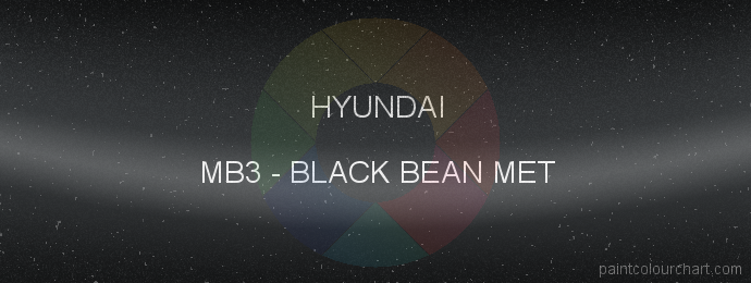 Hyundai paint MB3 Black Bean Met