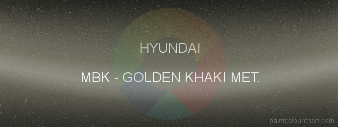Hyundai paint MBK Golden Khaki Met.