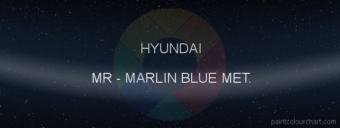 Hyundai paint MR Marlin Blue Met.