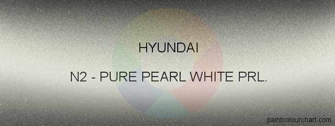 Hyundai paint N2 Pure Pearl White Prl.