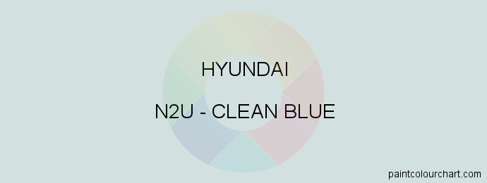Hyundai paint N2U Clean Blue