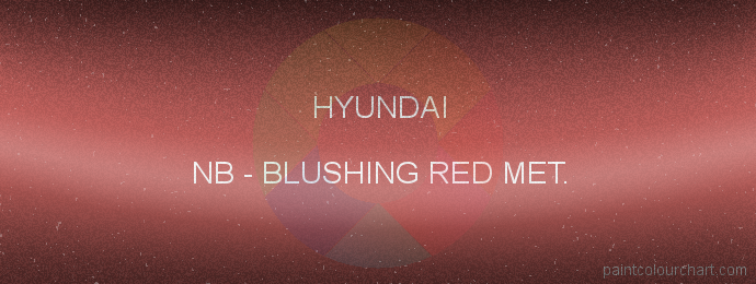 Hyundai paint NB Blushing Red Met.