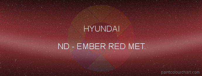 Hyundai paint ND Ember Red Met.