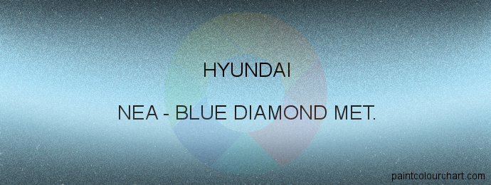 Hyundai paint NEA Blue Diamond Met.