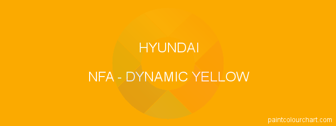 Hyundai paint NFA Dynamic Yellow