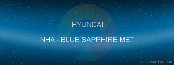 Hyundai paint NHA Blue Sapphire Met.