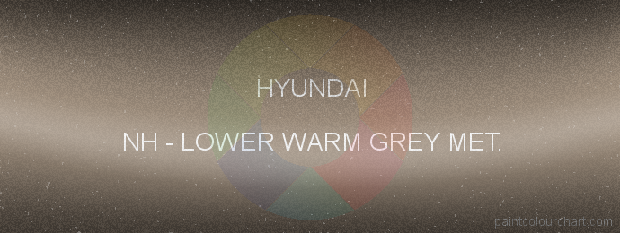 Hyundai paint NH Lower Warm Grey Met.