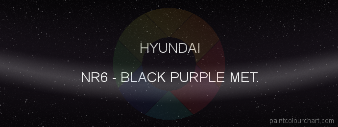 Hyundai paint NR6 Black Purple Met.