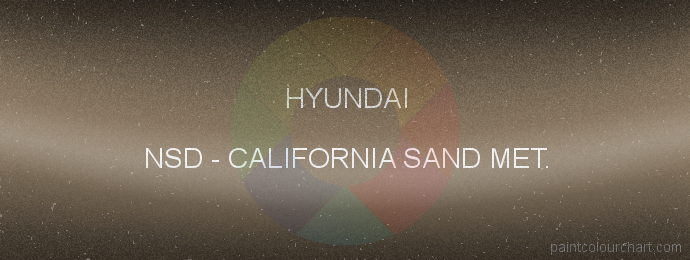 Hyundai paint NSD California Sand Met.