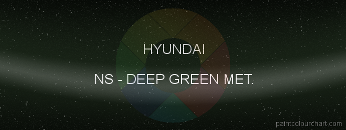 Hyundai paint NS Deep Green Met.