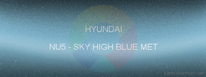 Hyundai paint NU5 Sky High Blue Met