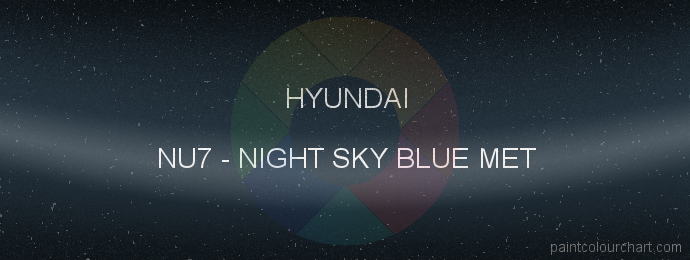 Hyundai paint NU7 Night Sky Blue Met