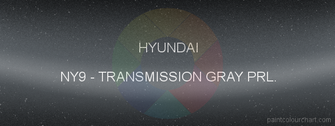 Hyundai paint NY9 Transmission Gray Prl.