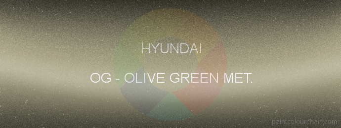 Hyundai paint OG Olive Green Met.