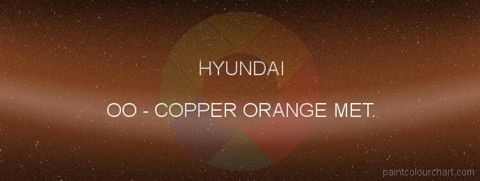 Hyundai paint OO Copper Orange Met.