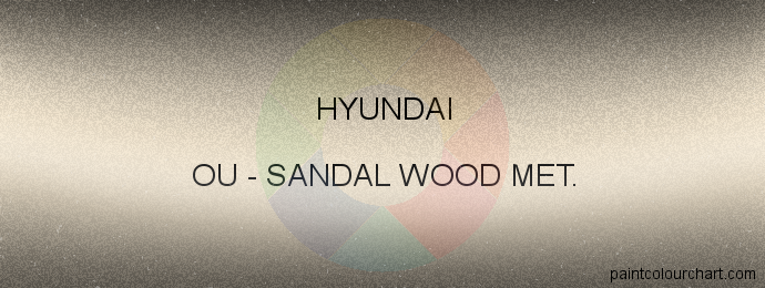 Hyundai paint OU Sandal Wood Met.