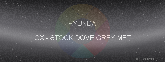 Hyundai paint OX Stock Dove Grey Met.