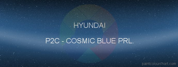 Hyundai paint P2C Cosmic Blue Prl.