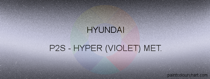 Hyundai paint P2S Hyper (violet) Met.