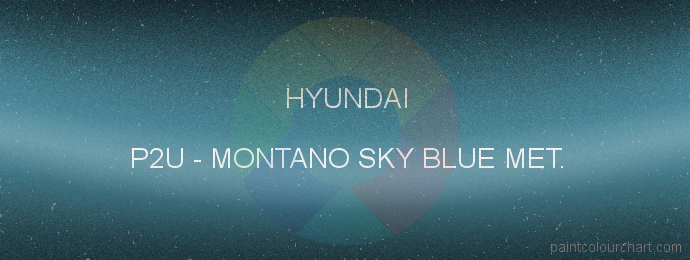Hyundai paint P2U Montano Sky Blue Met.