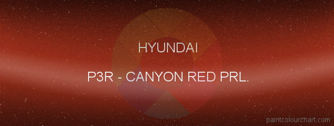 Hyundai paint P3R Canyon Red Prl.