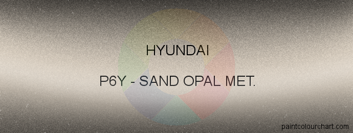 Hyundai paint P6Y Sand Opal Met.