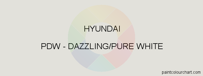 Hyundai paint PDW Dazzling/pure White
