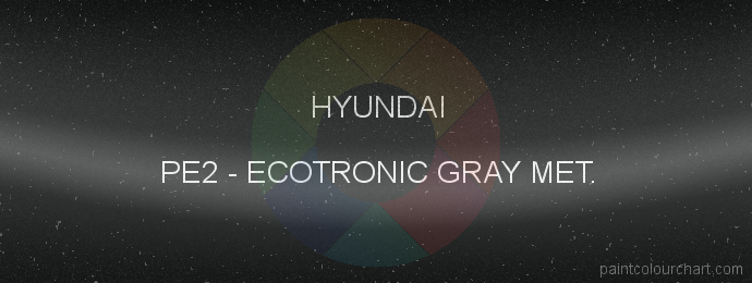 Hyundai paint PE2 Ecotronic Gray Met.
