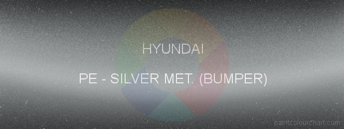 Hyundai paint PE Silver Met. (bumper)