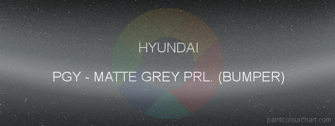 Hyundai paint PGY Matte Grey Prl. (bumper)