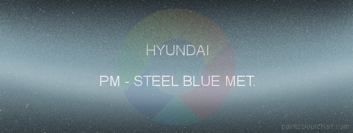 Hyundai paint PM Steel Blue Met.