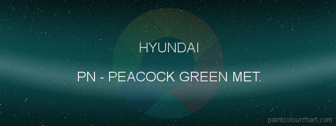 Hyundai paint PN Peacock Green Met.