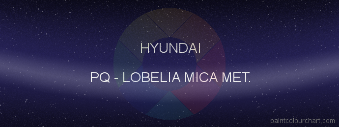 Hyundai paint PQ Lobelia Mica Met.