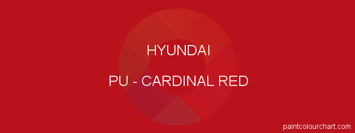 Hyundai paint PU Cardinal Red
