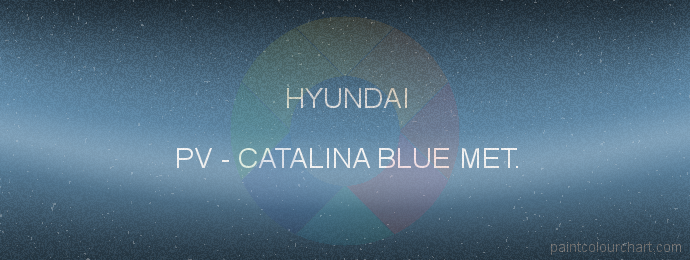 Hyundai paint PV Catalina Blue Met.