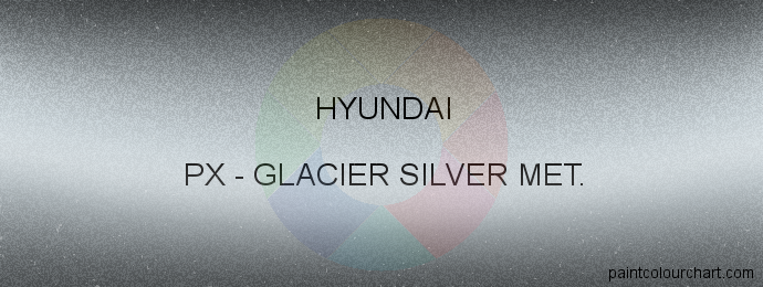 Hyundai paint PX Glacier Silver Met.