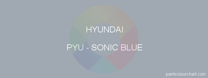 Hyundai paint PYU Sonic Blue
