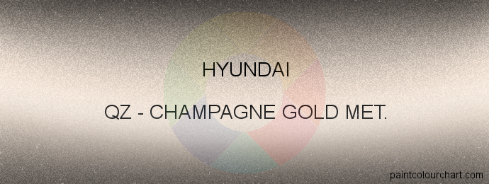 Hyundai paint QZ Champagne Gold Met.