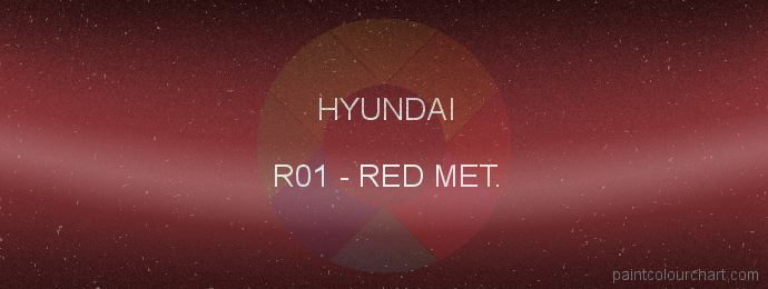 Hyundai paint R01 Red Met.