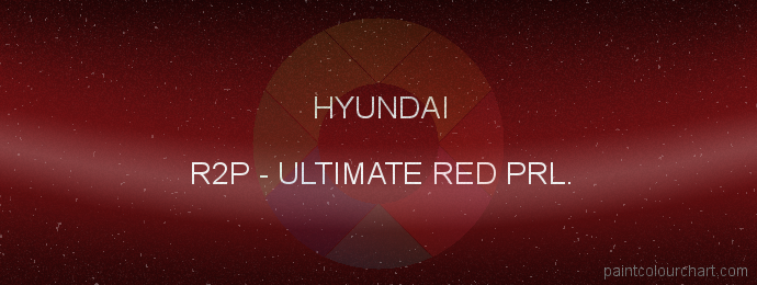Hyundai paint R2P Ultimate Red Prl.