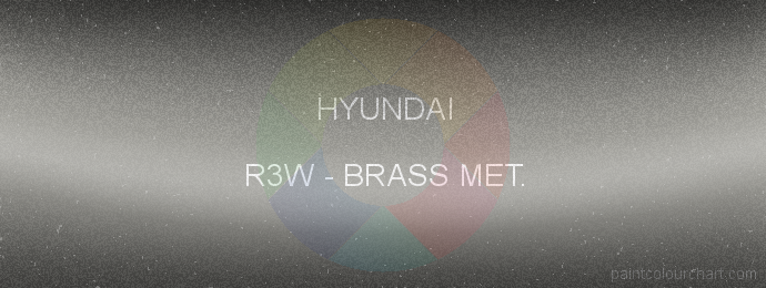 Hyundai paint R3W Brass Met.