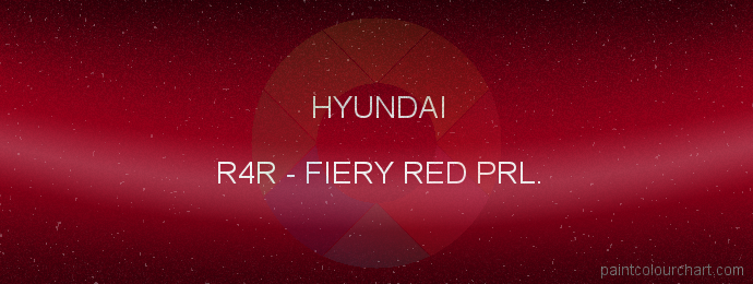 Hyundai paint R4R Fiery Red Prl.