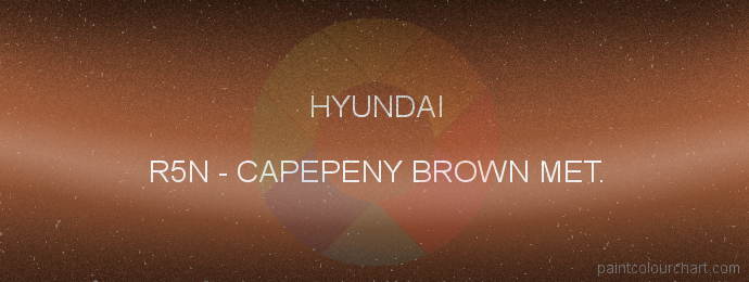 Hyundai paint R5N Capepeny Brown Met.