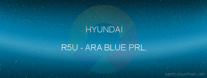 Hyundai paint R5U Ara Blue Prl.