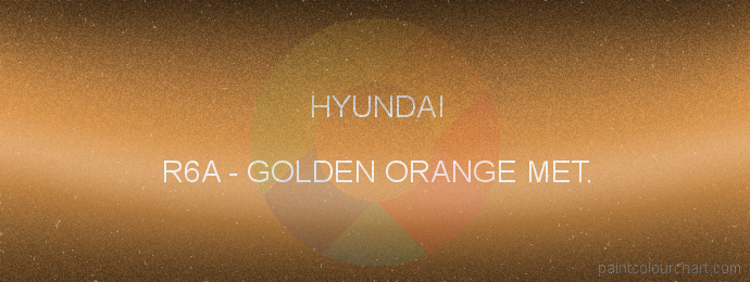 Hyundai paint R6A Golden Orange Met.