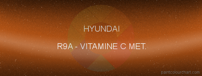 Hyundai paint R9A Vitamine C Met.